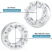 HHCSOP 2” Wheel Spacers for 1988-1997 Ford F250/350, 1992-2014 Ford E150,250,350