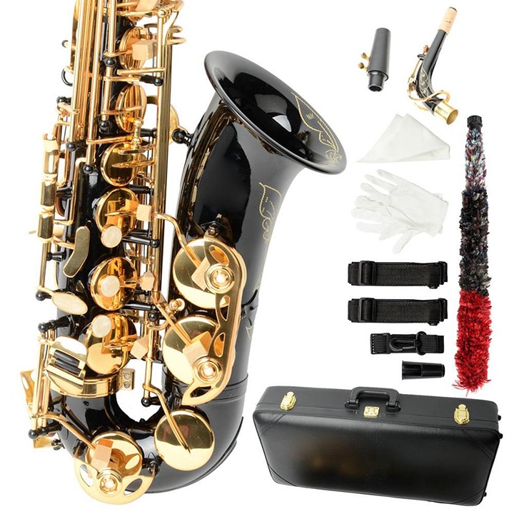Ktaxon School Band Black Alto Eb Sax Saxophone With Case