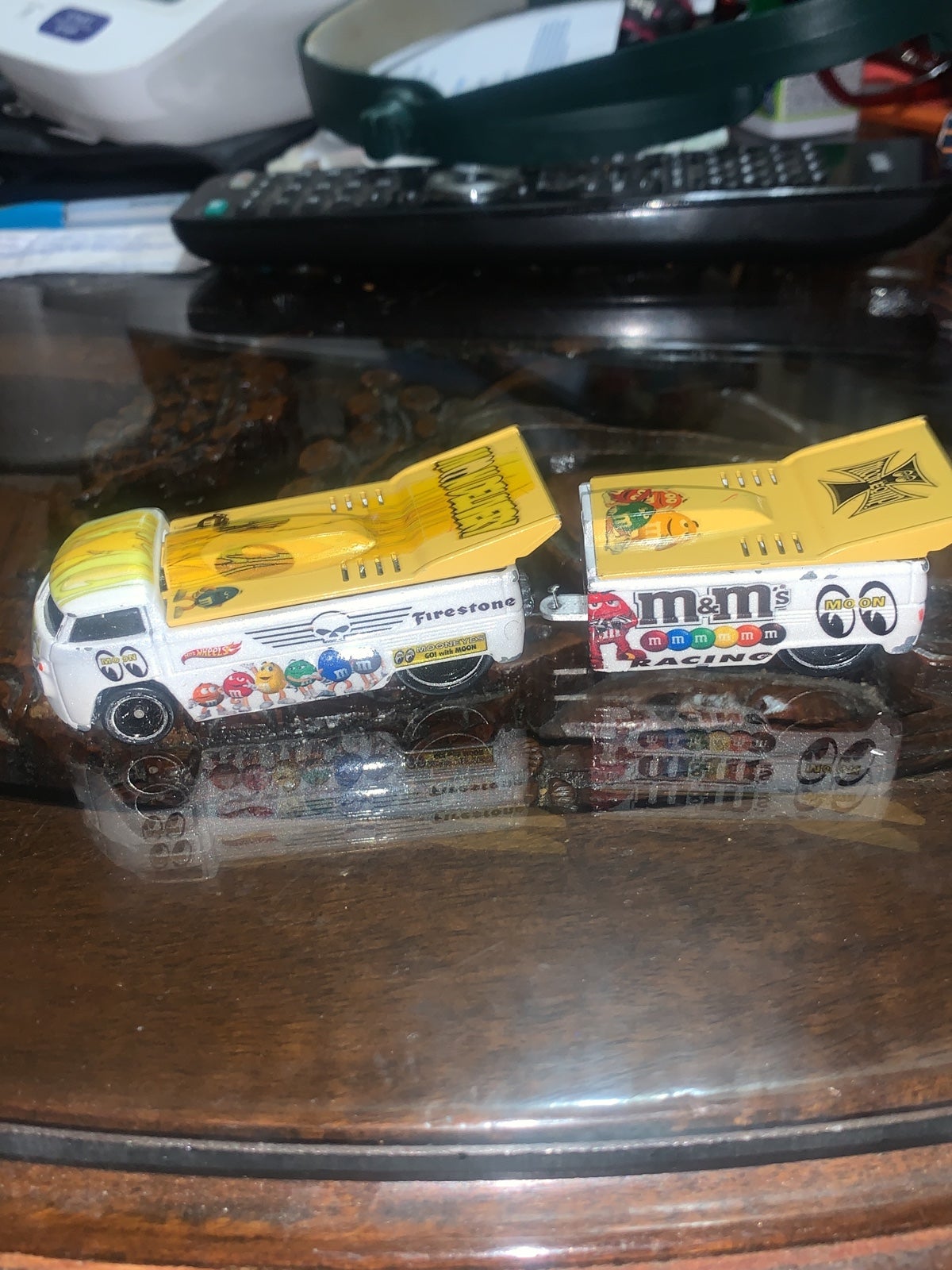 Hot Wheels 2003 Customized VW MM Drag Truck With Trailer Rare