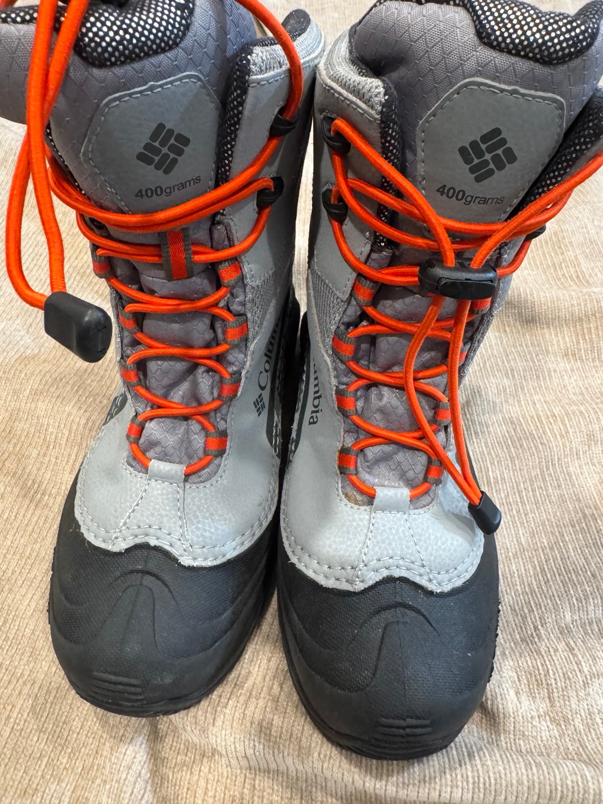 Columbia Gray Waterproof Bugaboot Winter Boots Sz 6 Boys