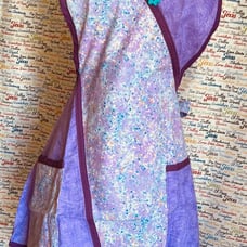 Crisscross Cotton Purple Adult Apron