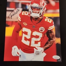 Trent McDuffie Signed 8X10 Photo Chiefs 2X Super Bowl Champion