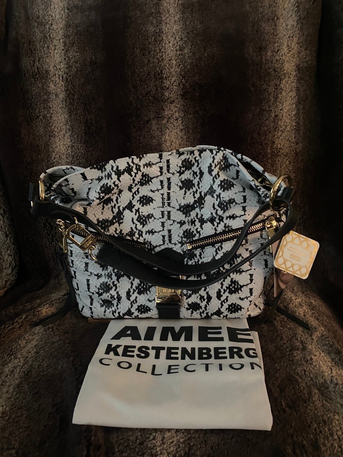 AIMEE KESTENBERG COLLECTION LUXURY PEBBLE LEATHER Brand new with tags