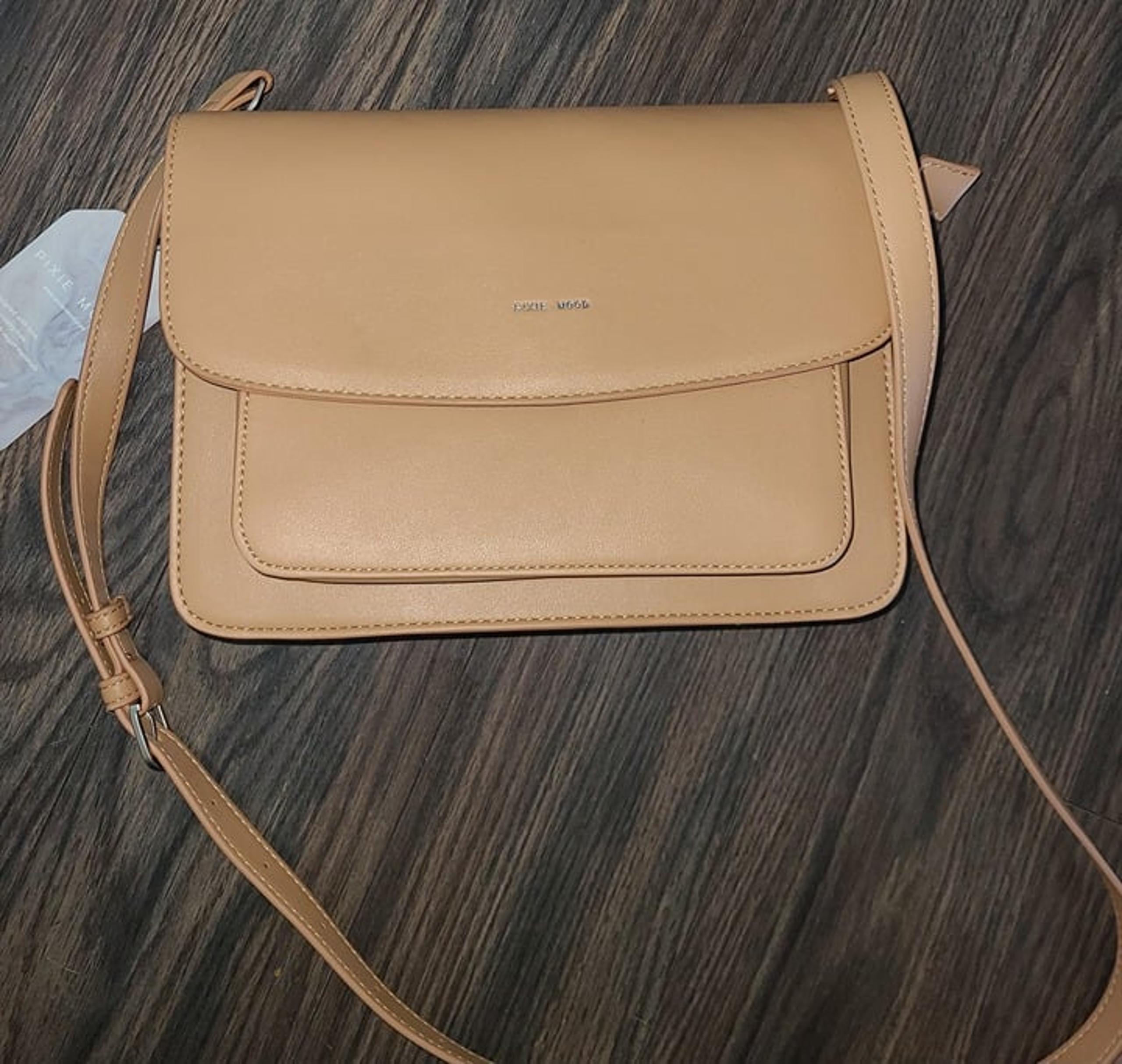 PIXIE MOOD (Zoe) Honey-Colored Structured Crossbody NWT