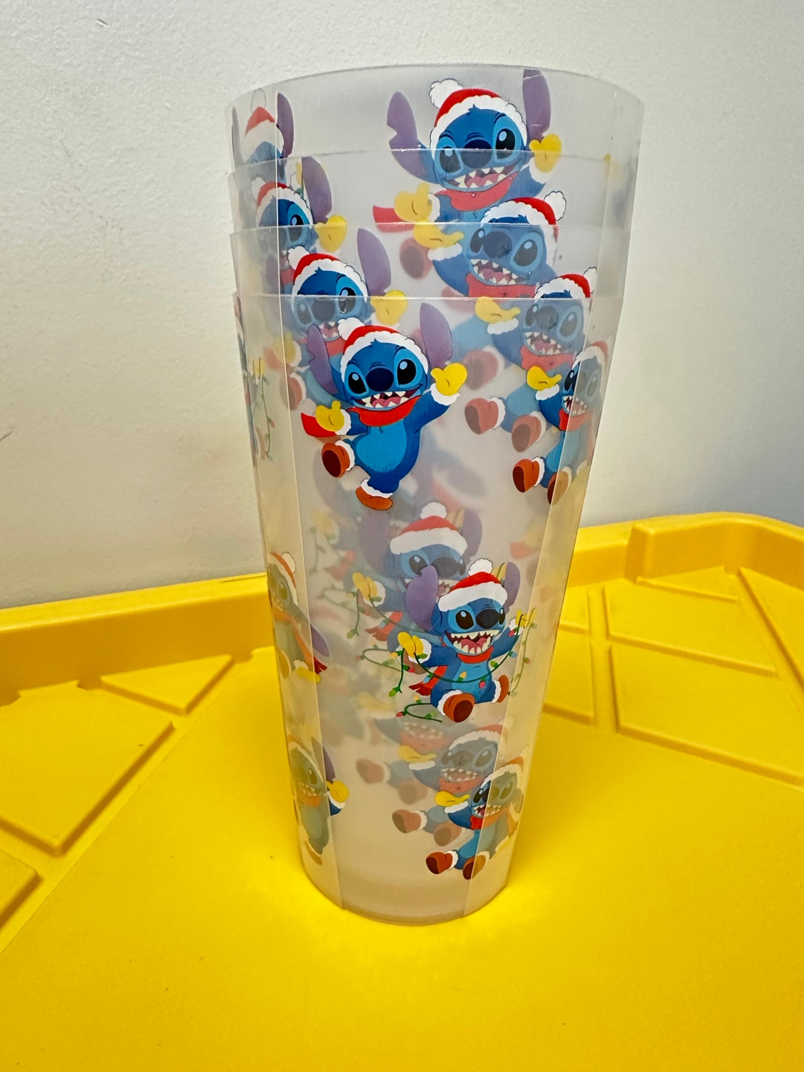 DISNEY STITCH 4 PACK CHRISTMAS CUPS