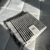 UGG Larissa Bath Towel in Black Stripe