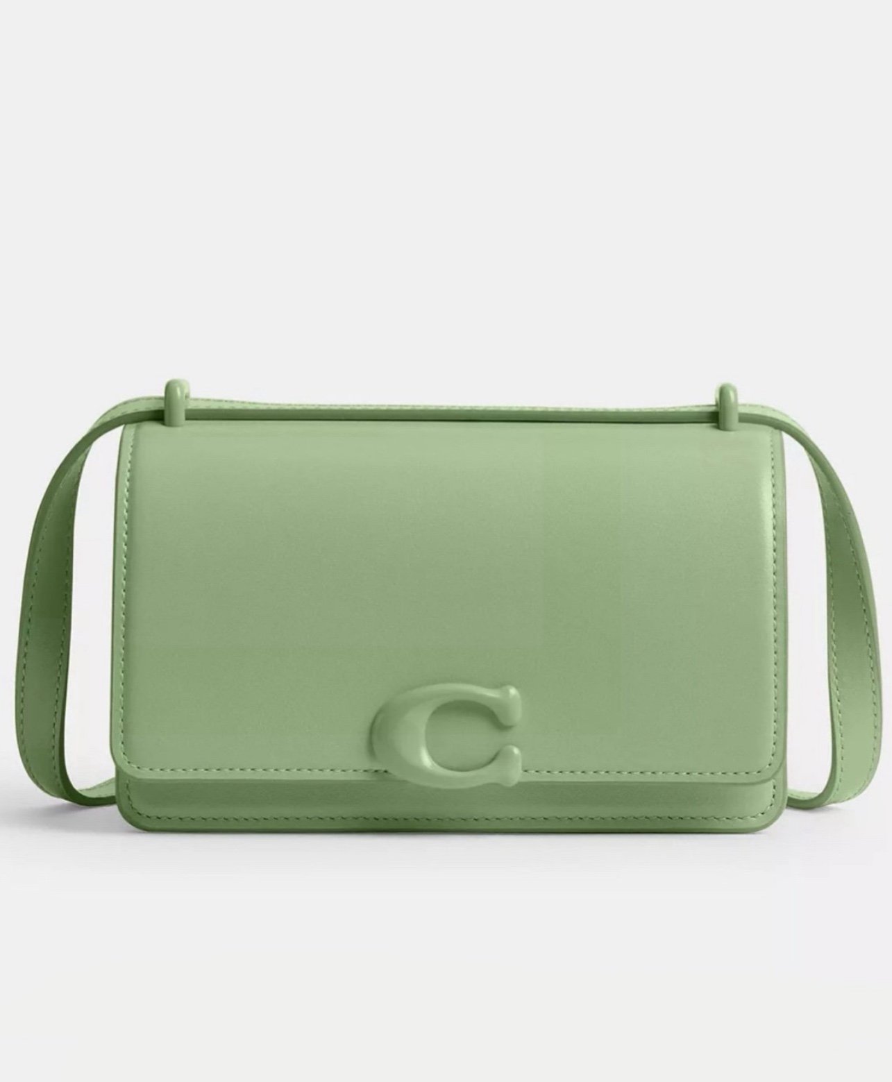 Coach 1941 Bandit Crossbody Bag in Monotone Pale Pistachio Luxe Calf Leather NWT