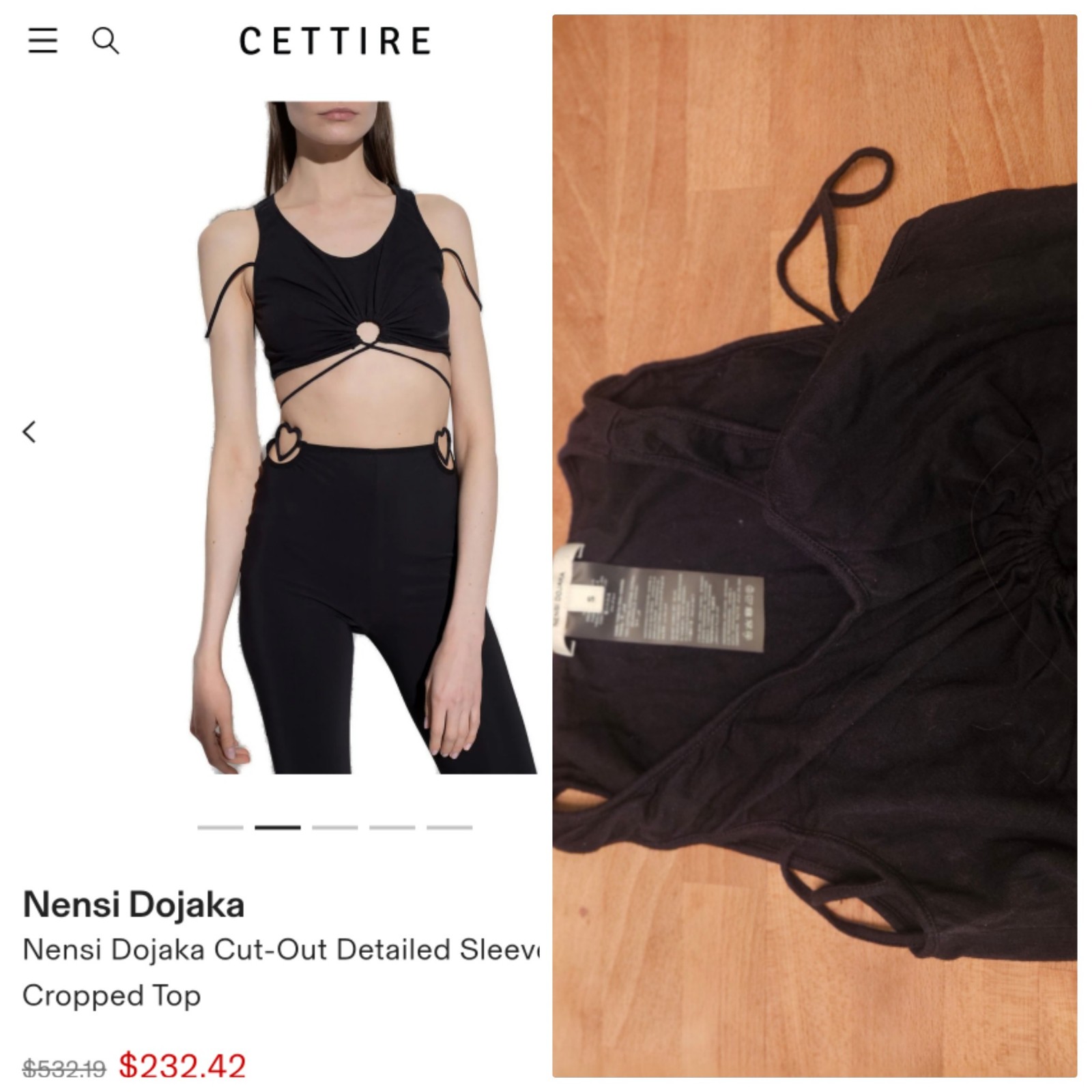 【Nensi Dojaka】カットアウト high-riseショート Cut-out tights in black - Nensi Dojaka | Mytheresa