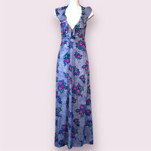 LIBERTY HOUSE Sa-Ne Vintage Hawaiian Maxi Dress