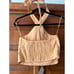 NWT Abercrombie & Fitch Women's Linen Blend Halter Top Sleeveless Orange Size XS