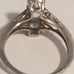 Sz 7.5 estate vintage 925 sterling silver blue topaz 3 vertical stone ring