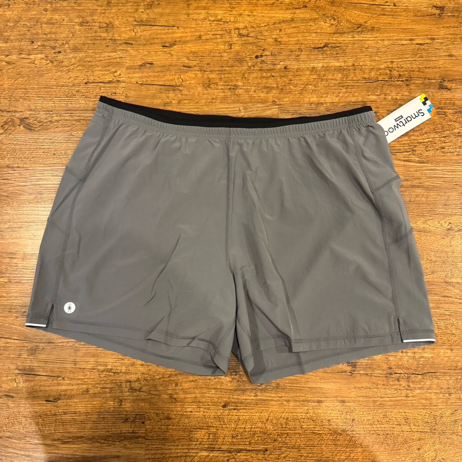 SmartWool Gray Outdoor Performance Running Gym Active Lined 5 Shorts Men's 2XL