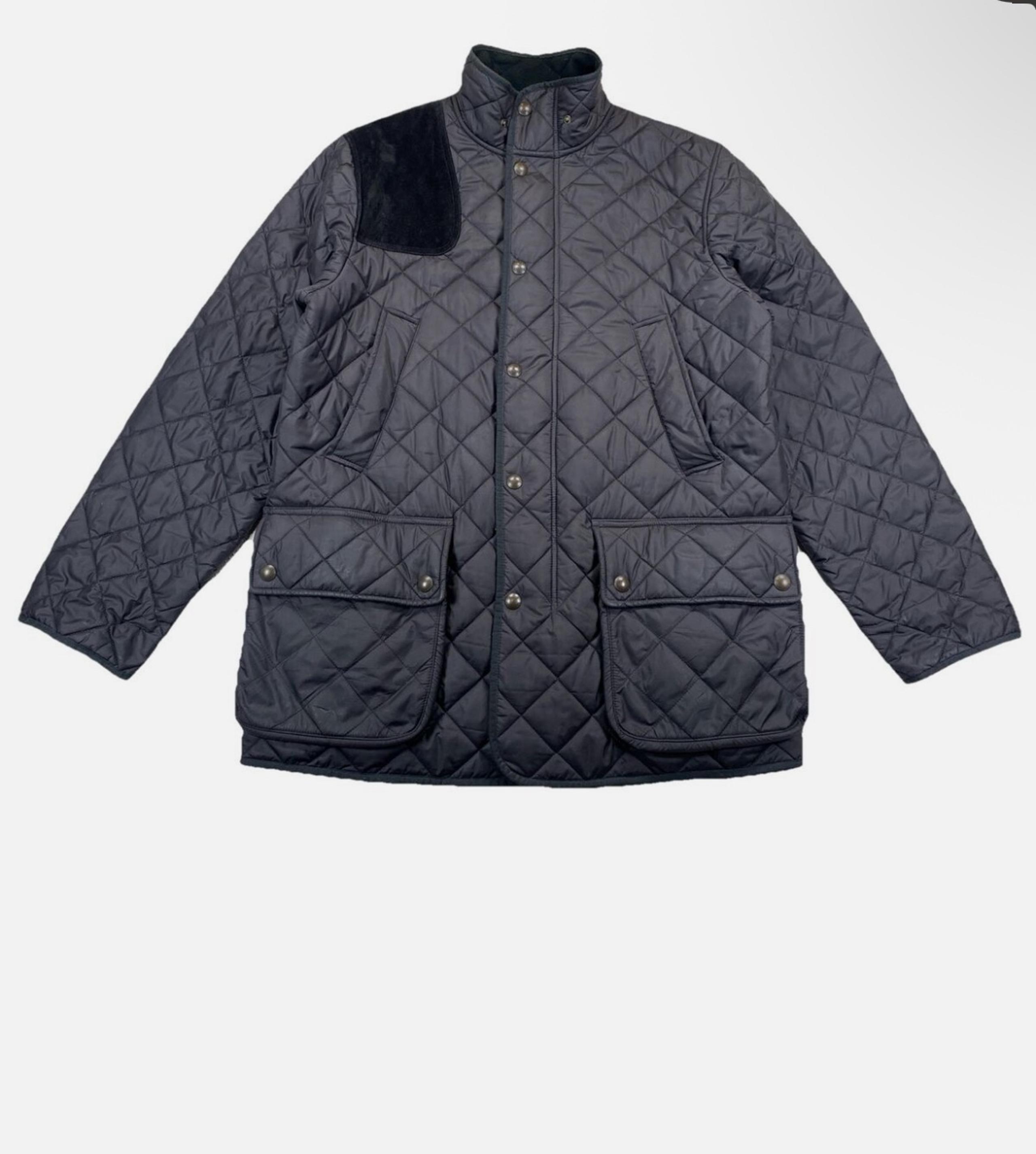Polo Ralph Lauren Men’s Medium Shooting Jacket Quilted Black Fleece Lined