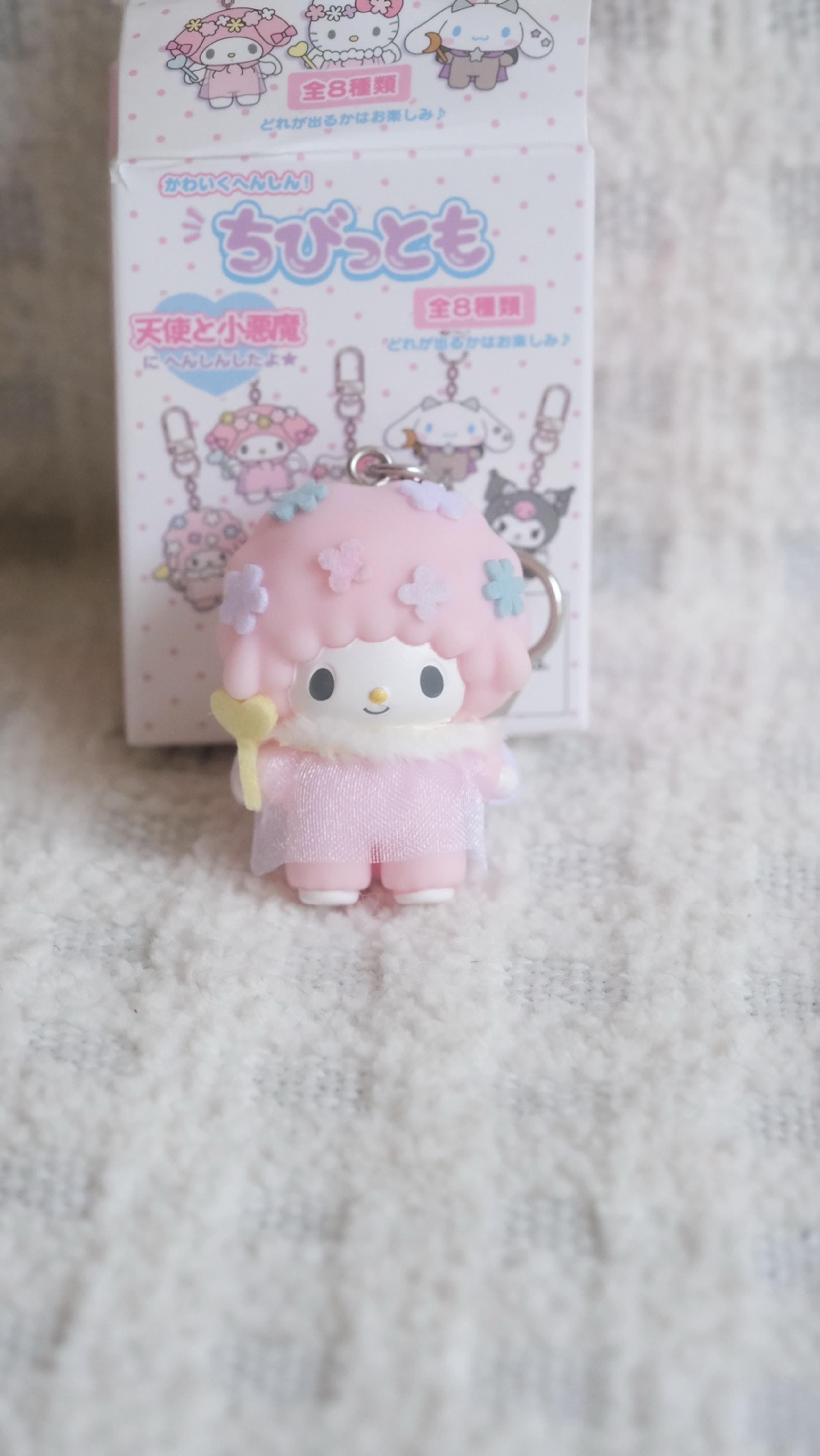 Sanrio Devil Angel Series Chibitomo My Sweet Piano Angel Keychain