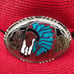 VINTAGE HANDCRAFTED CHIEF BELT BUCKLE