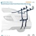 ALLEN Deluxe 3-Bike Trunk Mount Rack, Blk/ Silver