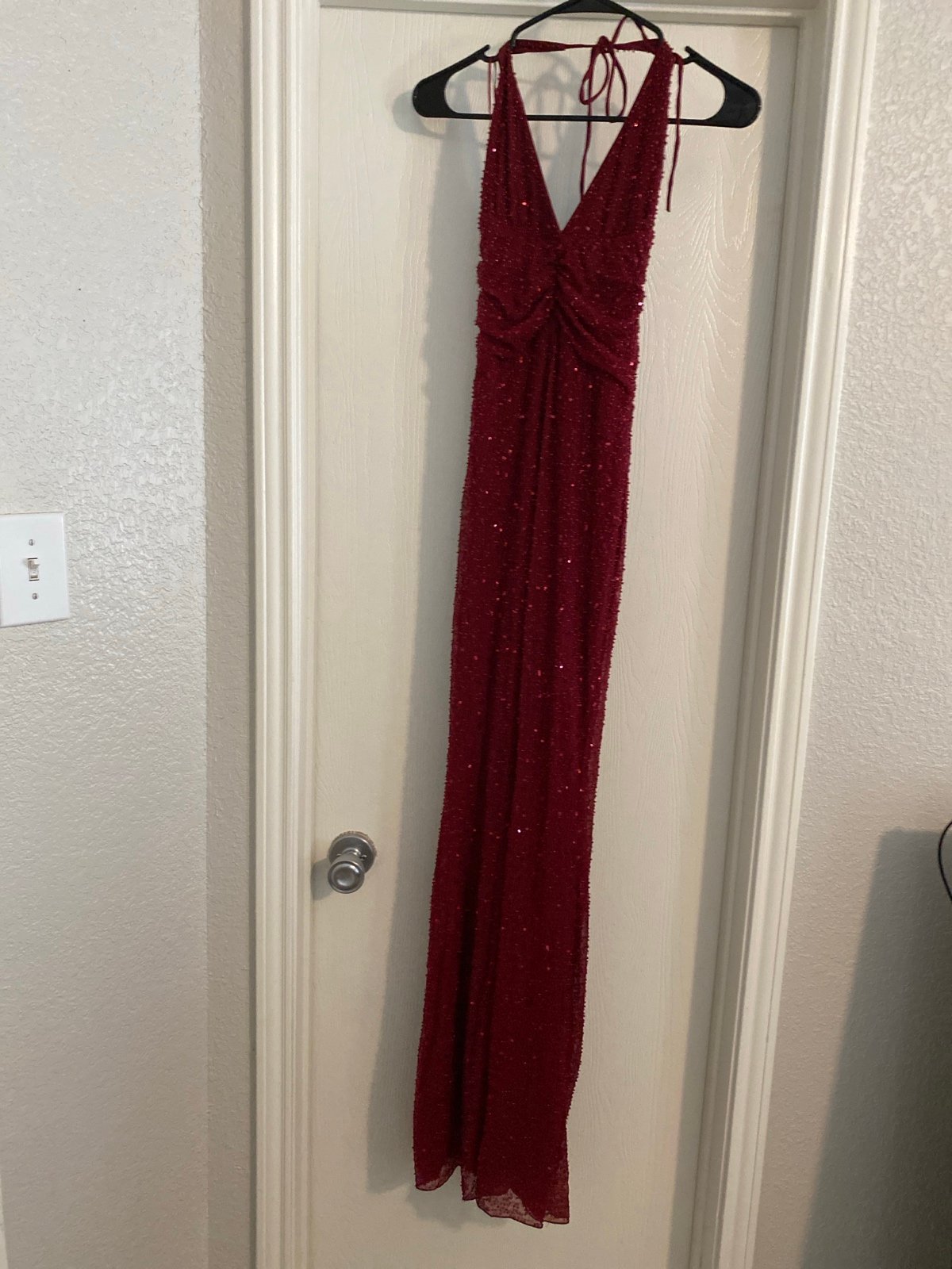 Burgundy gown extra small
