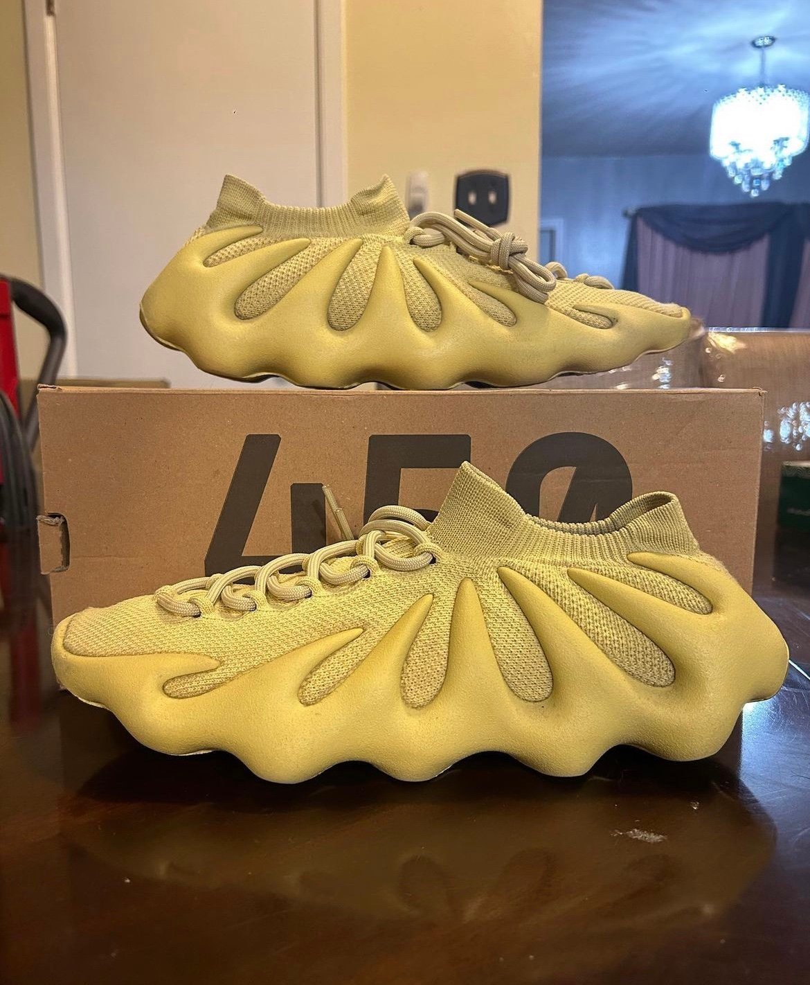 Size 11.5 Mens / 13 WMNS - adidas Yeezy 450 Sulfur ~ OG ALL