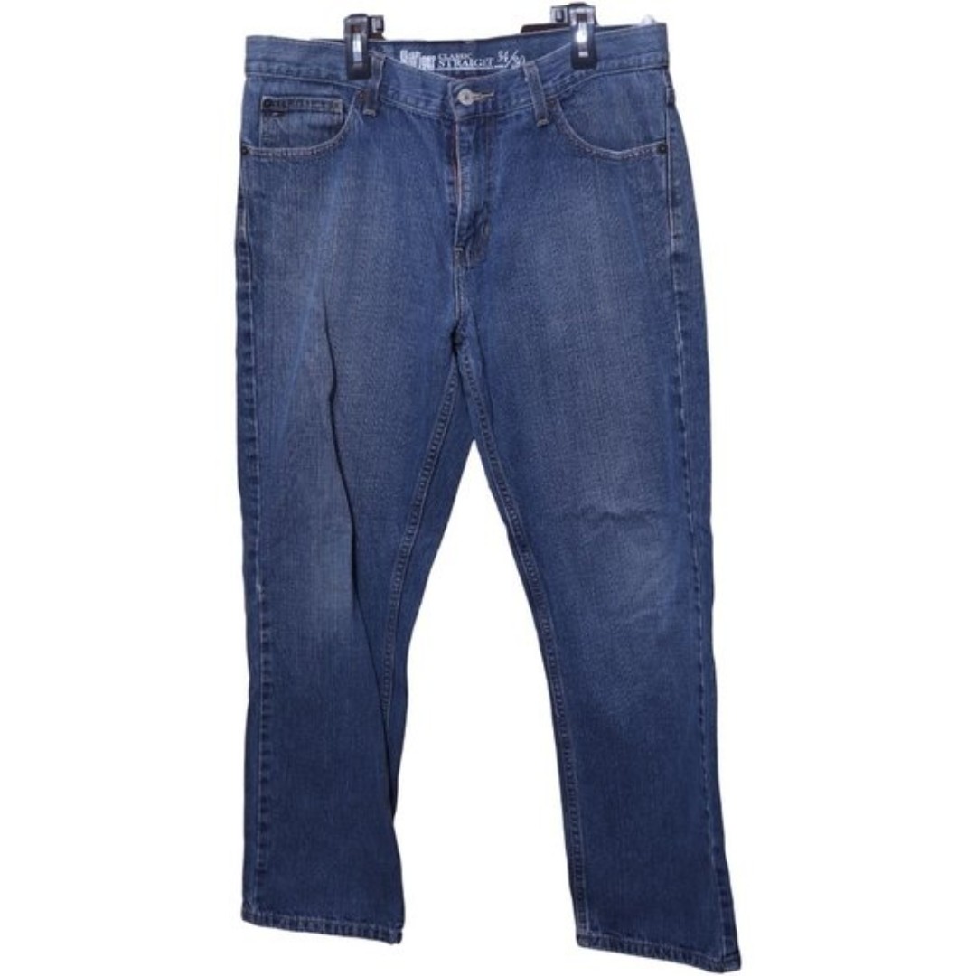 Hilfiger Brand Denim MCMLXXXV Jeans Men's 34 x 30 Blue Relaxed Fit 100% Cotton