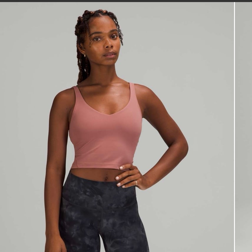 Lululemon Align Tank Spiced Chai Pink Sz 10 Built-in-bra Yoga Gym Lounge Y2K