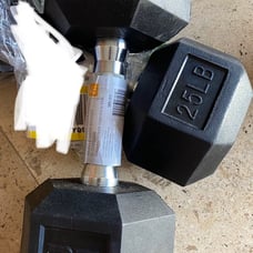 25 LB weight pair 25 pound dumbbells set