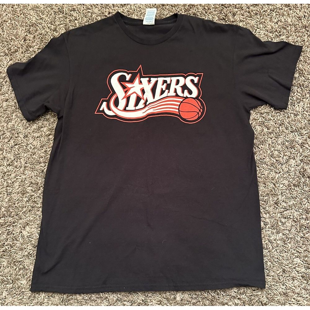 Vintage Delta NBA Philadelphia 76ers Logo T-Shirt Mens Size Large