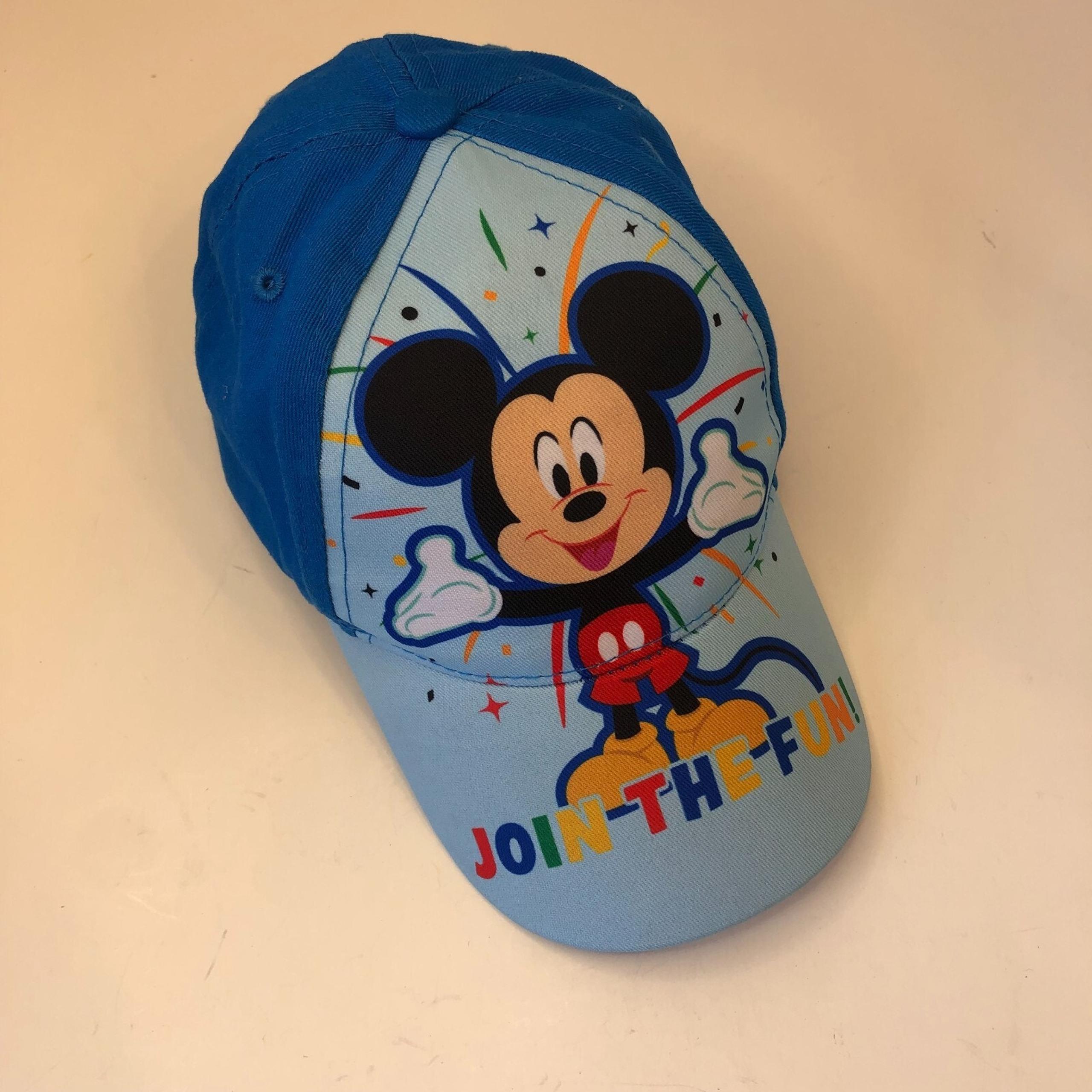 Disney Baseball Hat Mickey Mouse Blue Youth Toddler One Sz 100th Anniversary