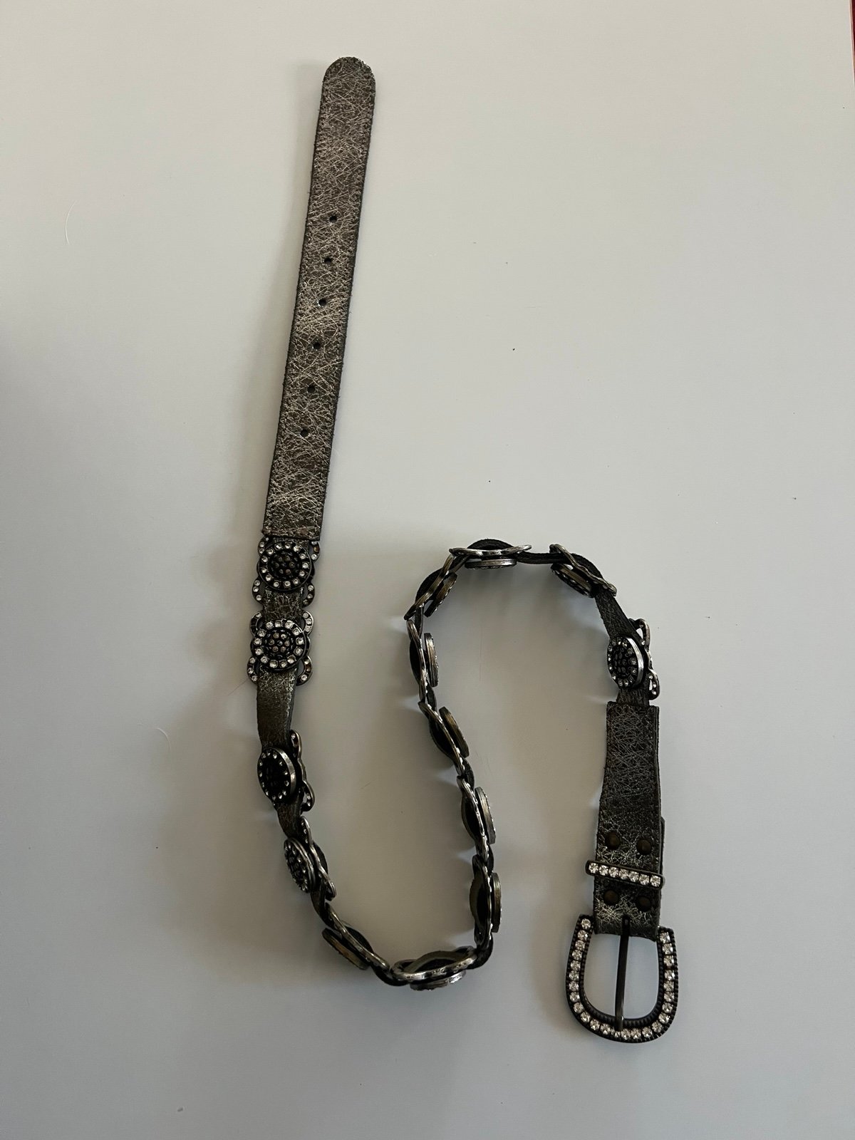 Silver Free People Studded Belt