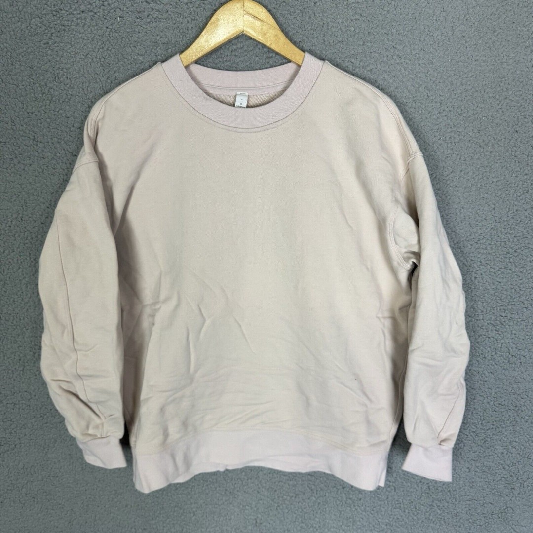 Lululemon Sweatshirt Womens 4 Pink Perfectly Oversized Crew Crewneck Pullover