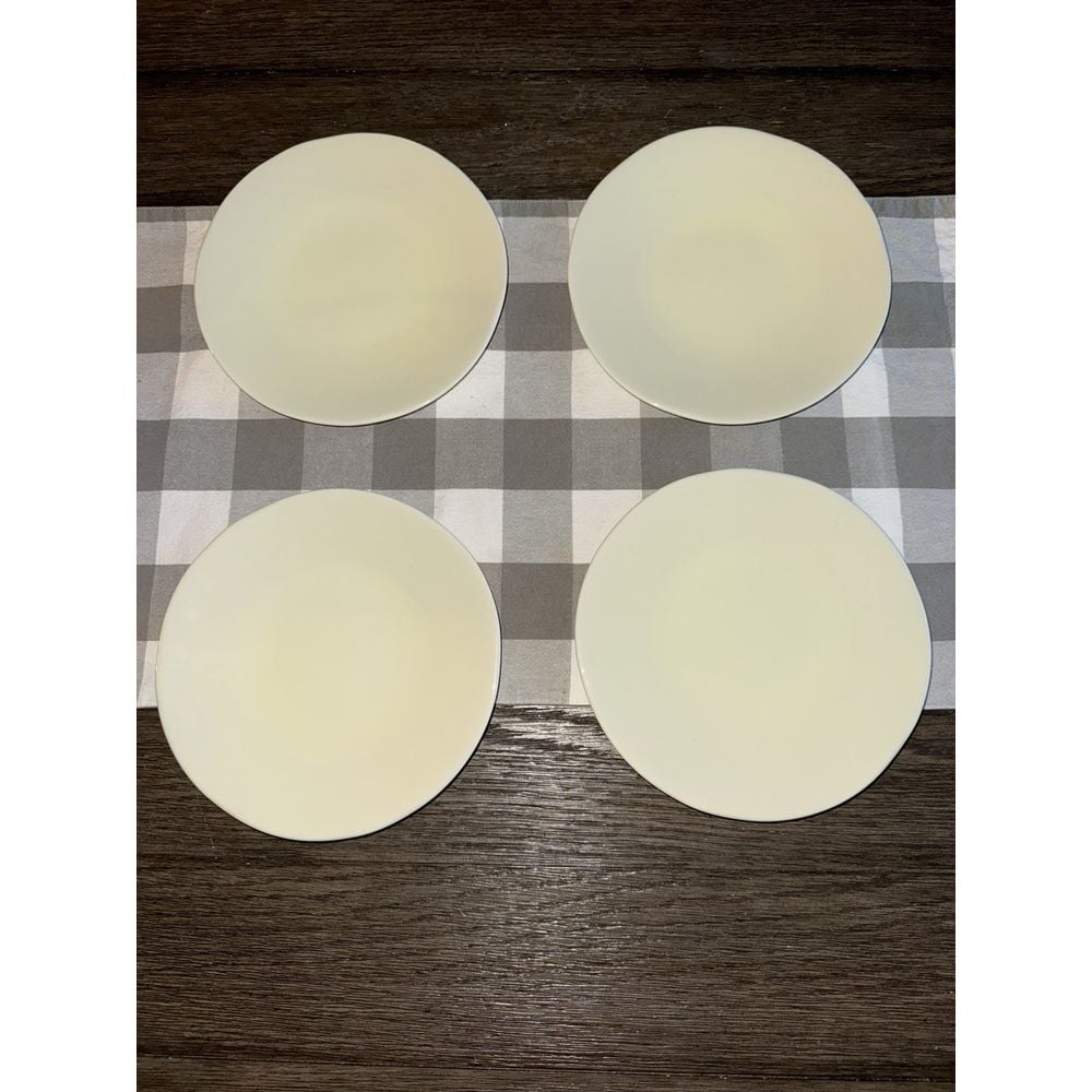 1831 Gorham Barela 10.5 Dinner Plate Classically Modern Bone ChinaCream Set 4