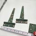 2 Vintage Green Barn Door Strap Hinges
