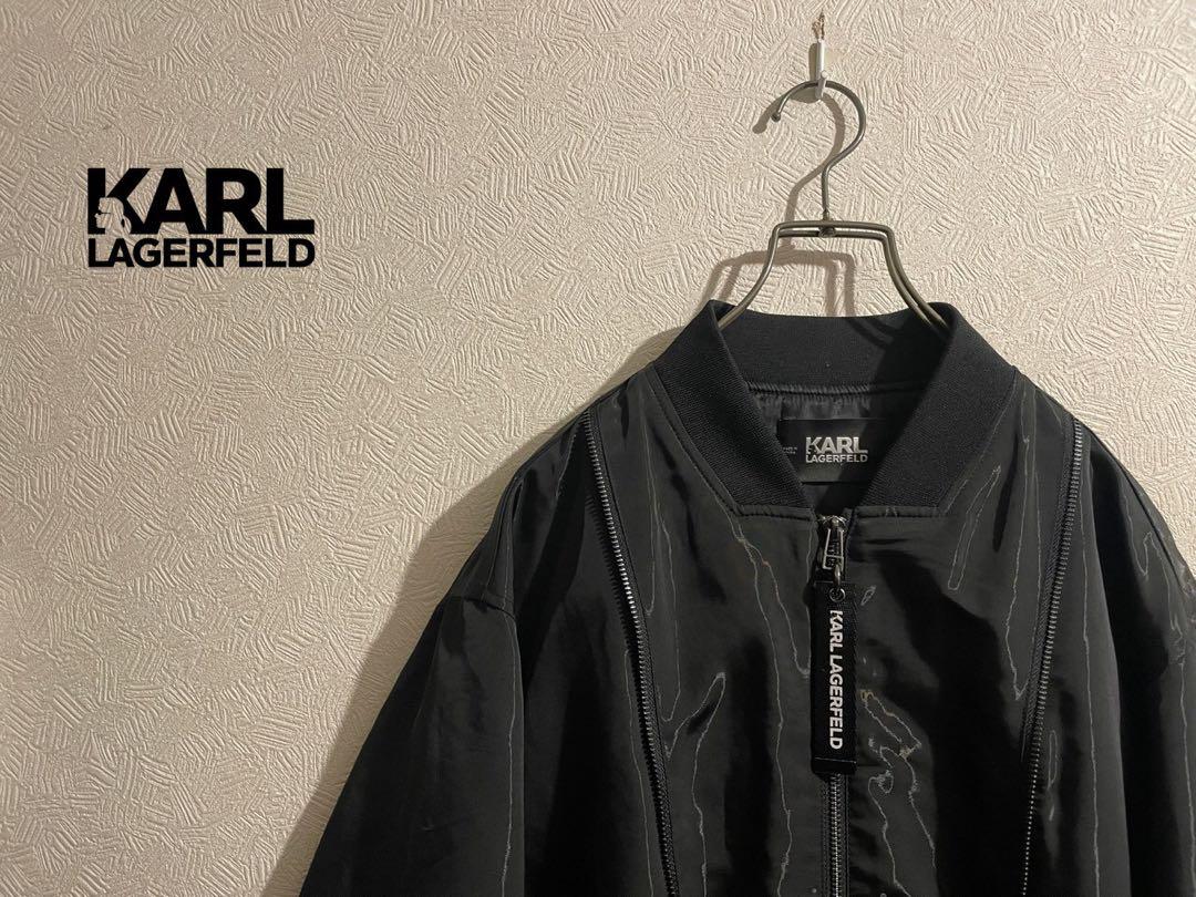 KARL LAGERFELD Zip Design MA-1 Jacket