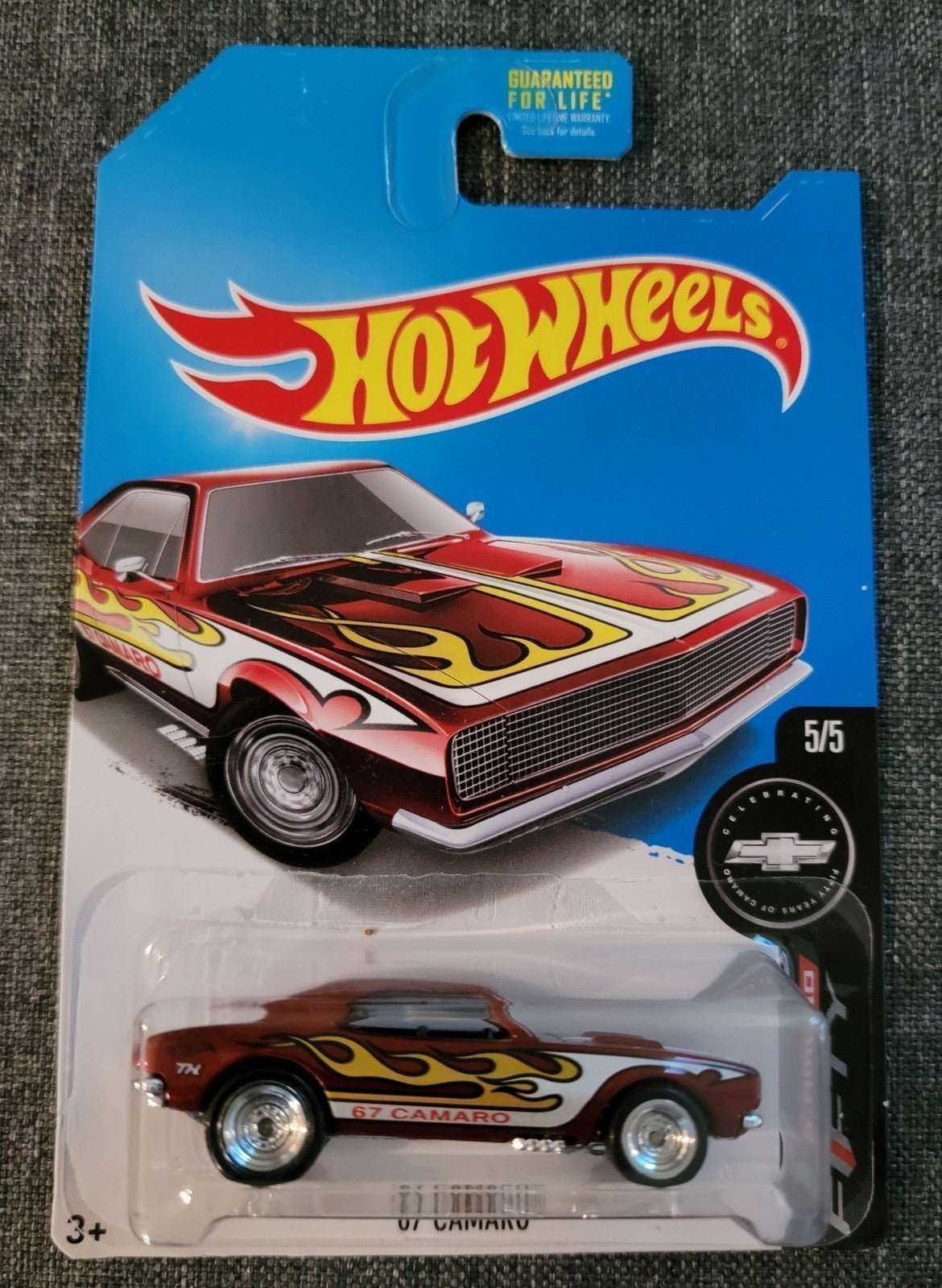 HOTWHEELS 2017 '67 CAMARO SUPER TREASURE HUNT CAMARO 50TH ANNIVERSARY EDITION