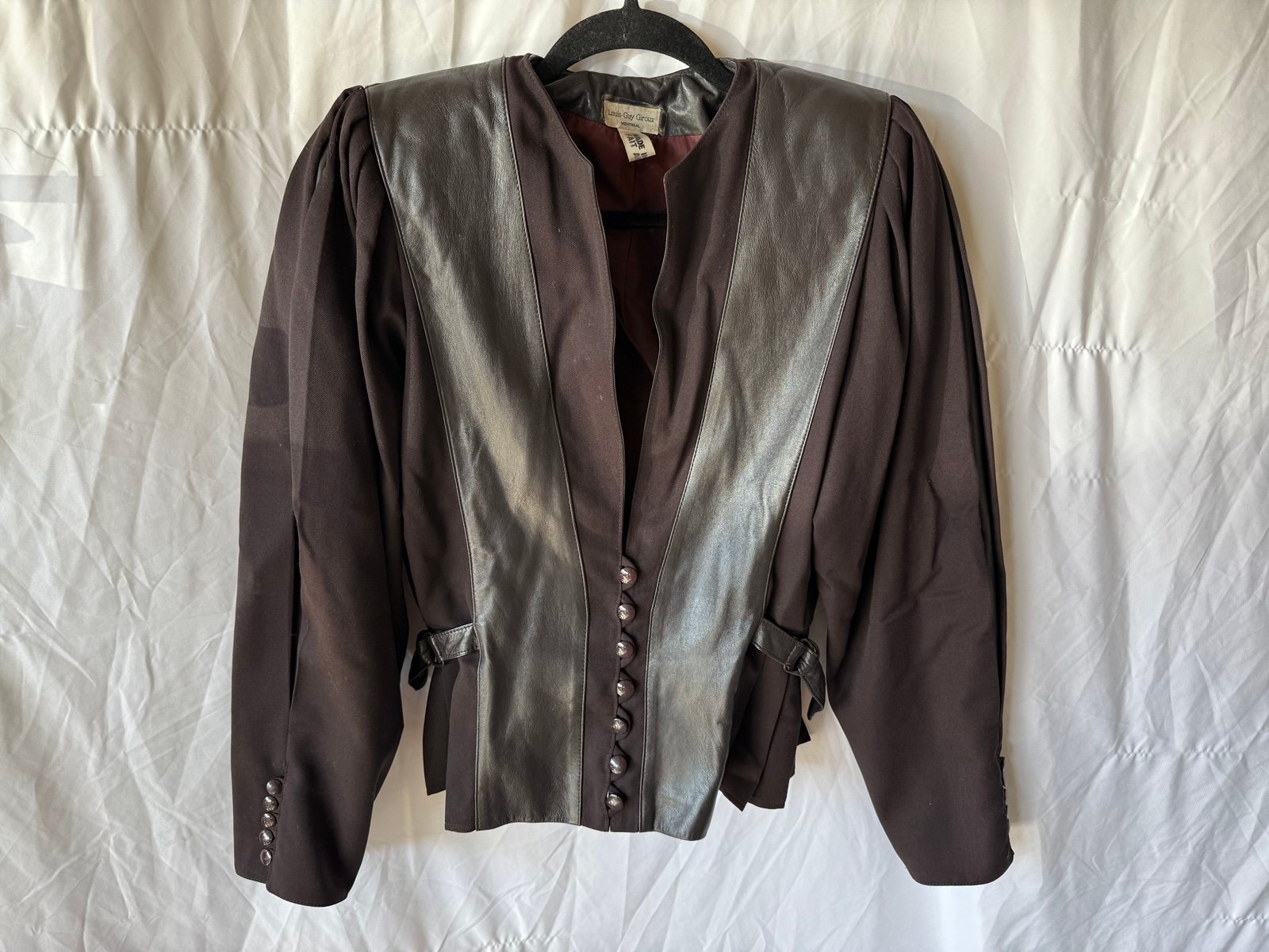Women’s Vintage 1980’s Louis-Guy Giroux Brown Leather Jacket