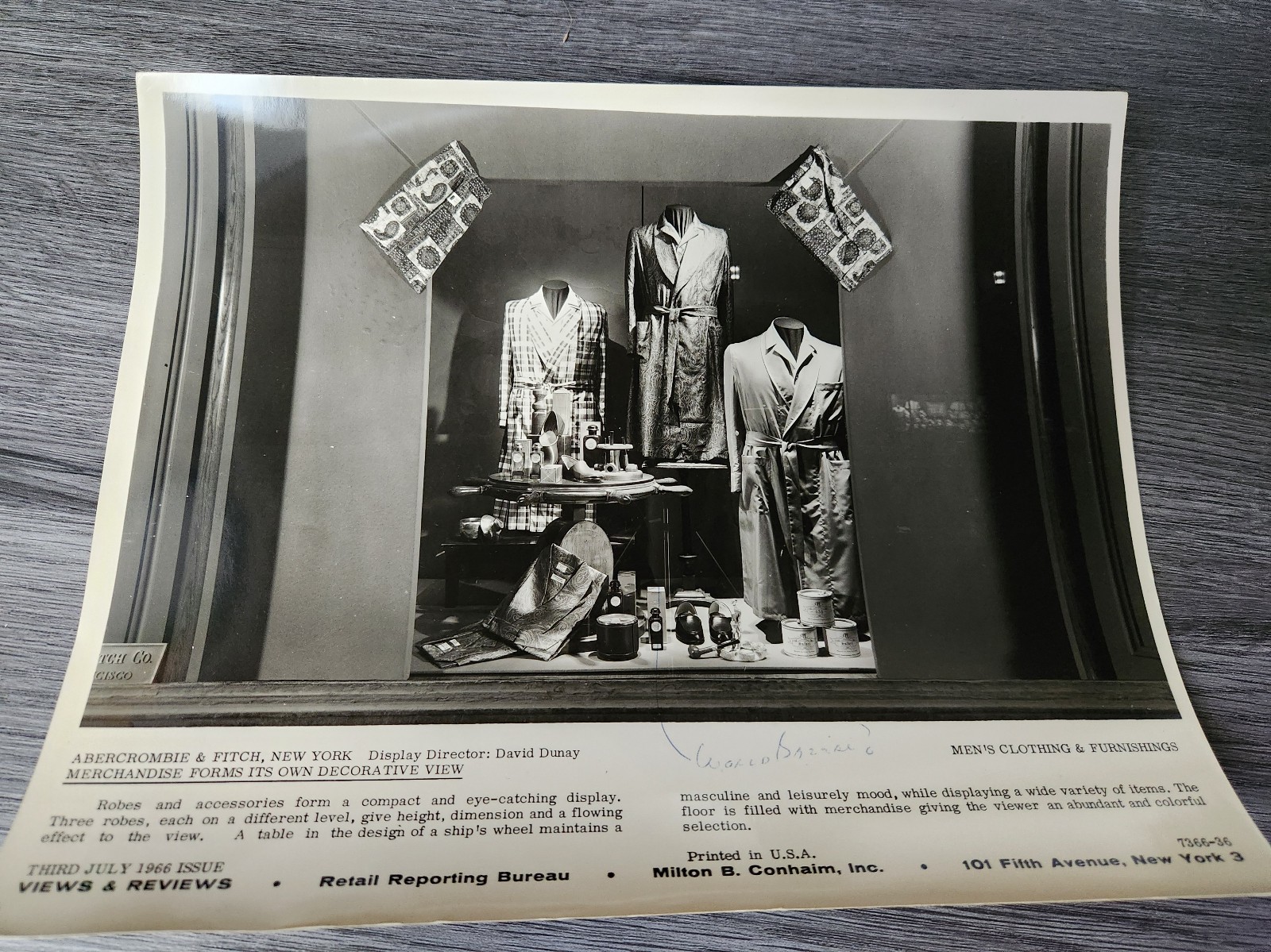 ABERCROMBIE & FITCH, NEW YORK 1966 issue antique