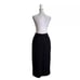 Vintage Michele New York Designer Black Maxi Skirt Formal Work Wear US Size 10