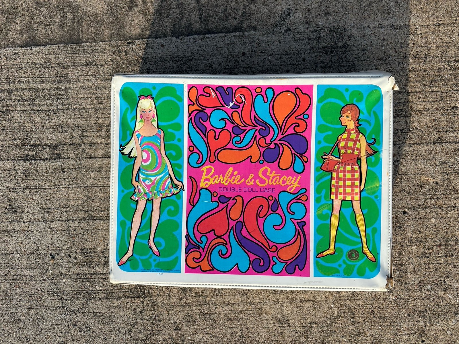 Vintage 1967 Barbie and Stacey Double Doll Case Mod 60s Mattel