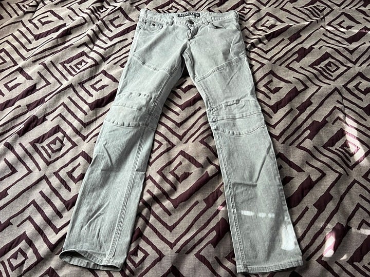 Men's Affliction - Gage Moto Stretch Denim Jeans - Size 32 (CHARCOAL GRAY)