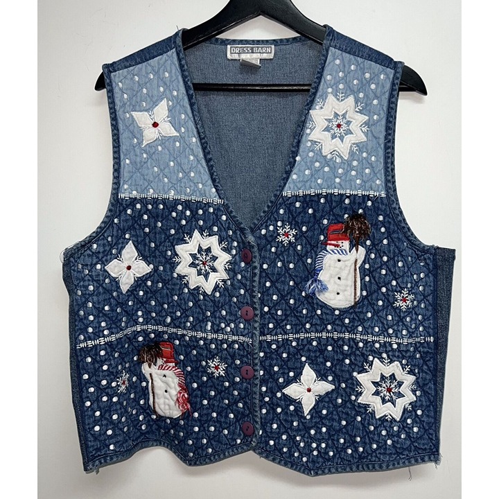 Dress Barn Denim Vests Mercari