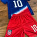 Christian Pulisic Kids Medium 8-9 US Soccer Jersey Youth Toddler 2 Piece Kit