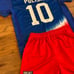 Christian Pulisic Kids Medium 8-9 US Soccer Jersey Youth Toddler 2 Piece Kit