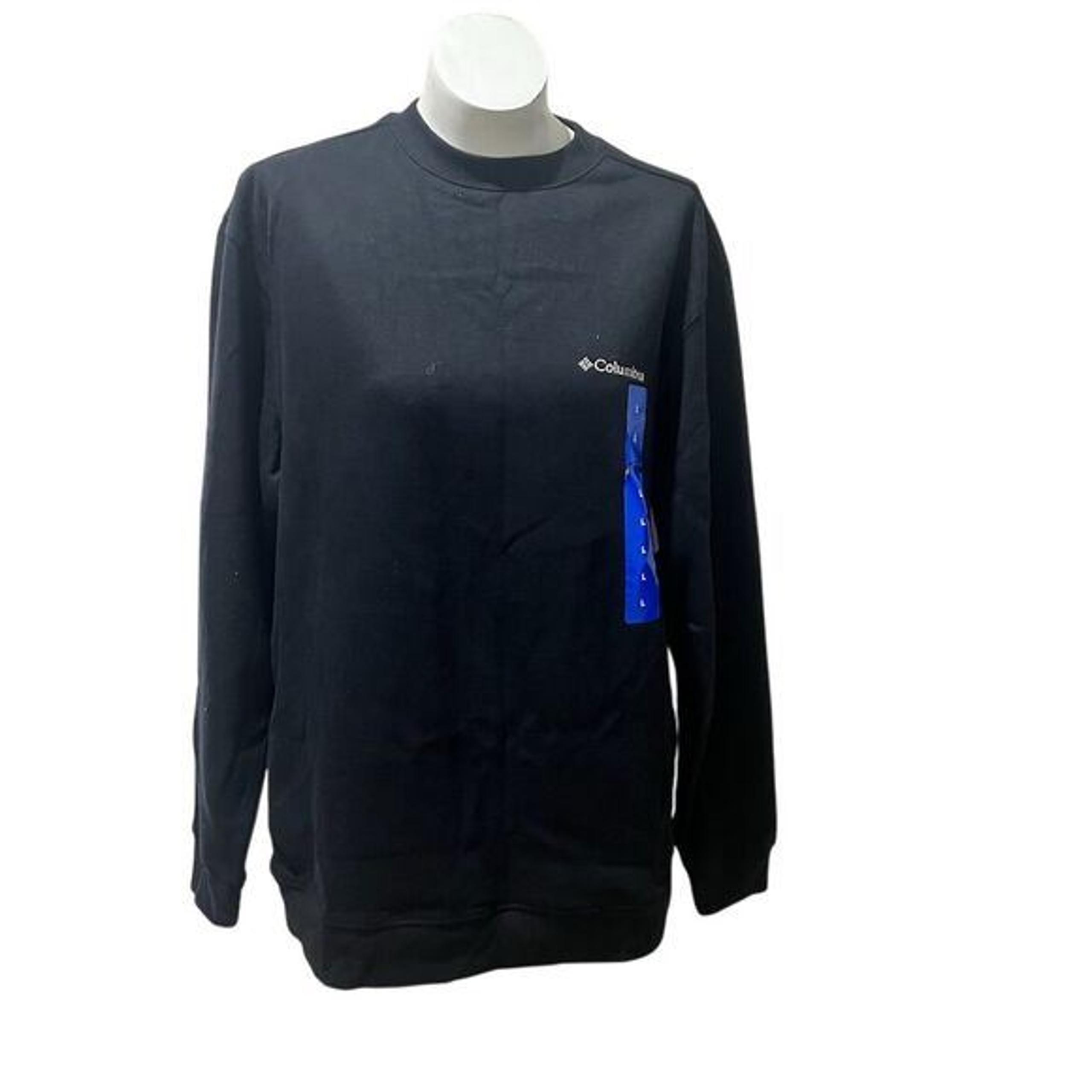Columbia Men's Crew Neck Pullover Sweatshirt Black Size M Casual
