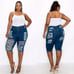 Plus Bermuda Jeans-3X