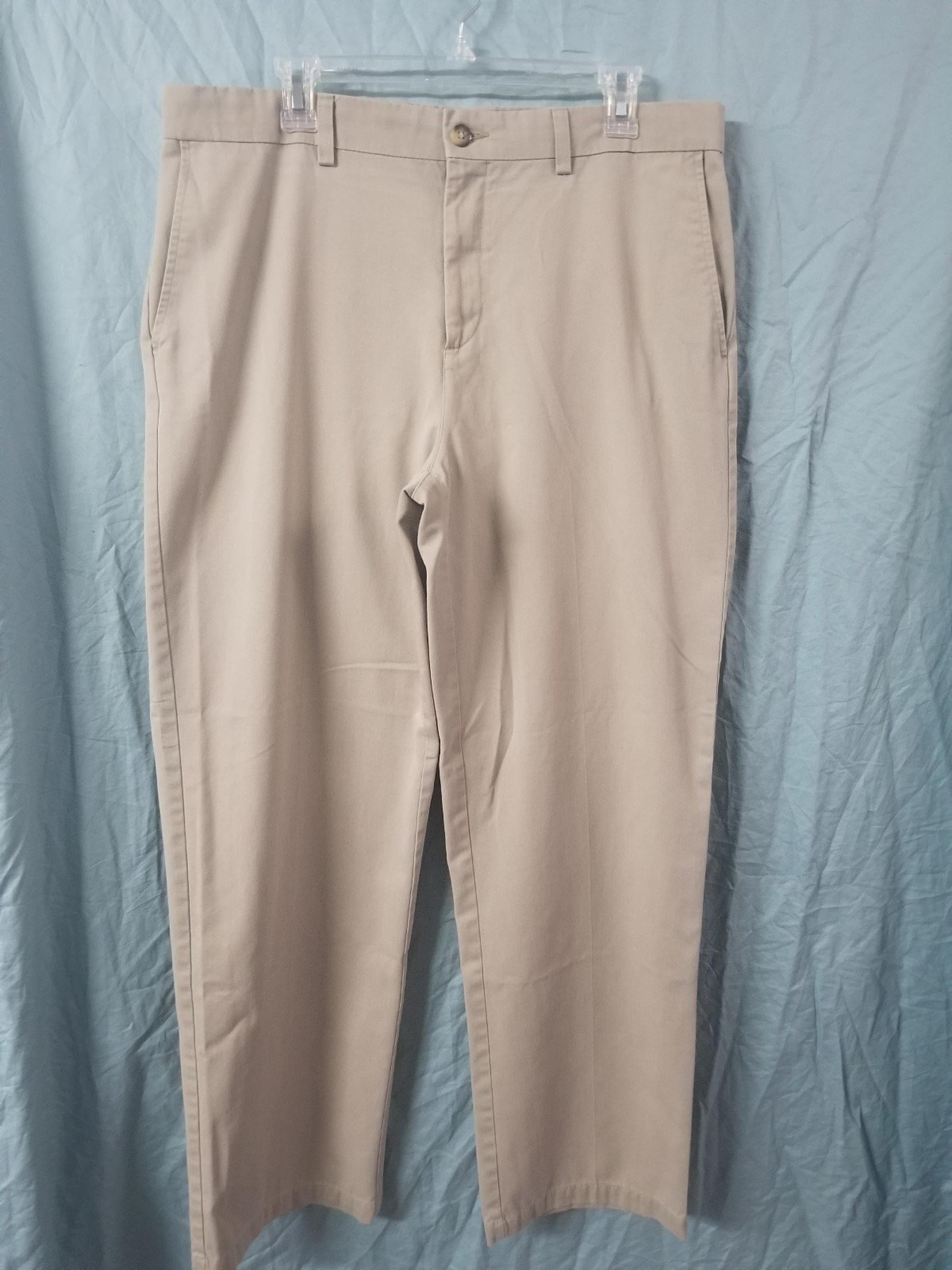 Mens CROFT & BARROW Khaki DRESS Pants Size 36x32