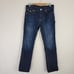 True Religion Ricky Jeans Mens 34 Blue Denim Relaxed Straight Dark Wash Zip