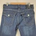 True Religion Ricky Jeans Mens 34 Blue Denim Relaxed Straight Dark Wash Zip
