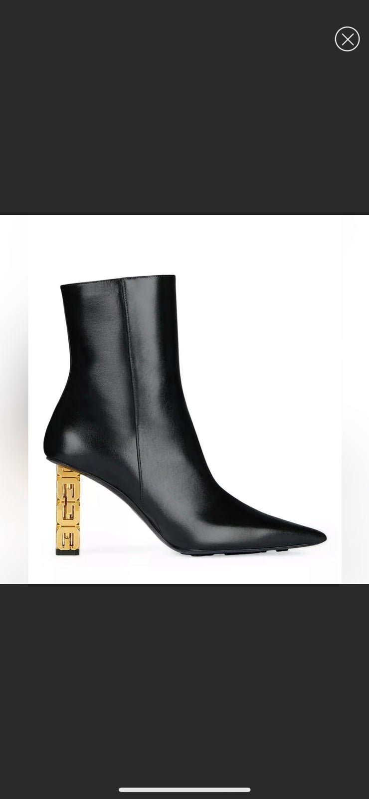 Givenchy G Cube 85 Leather Ankle Boots