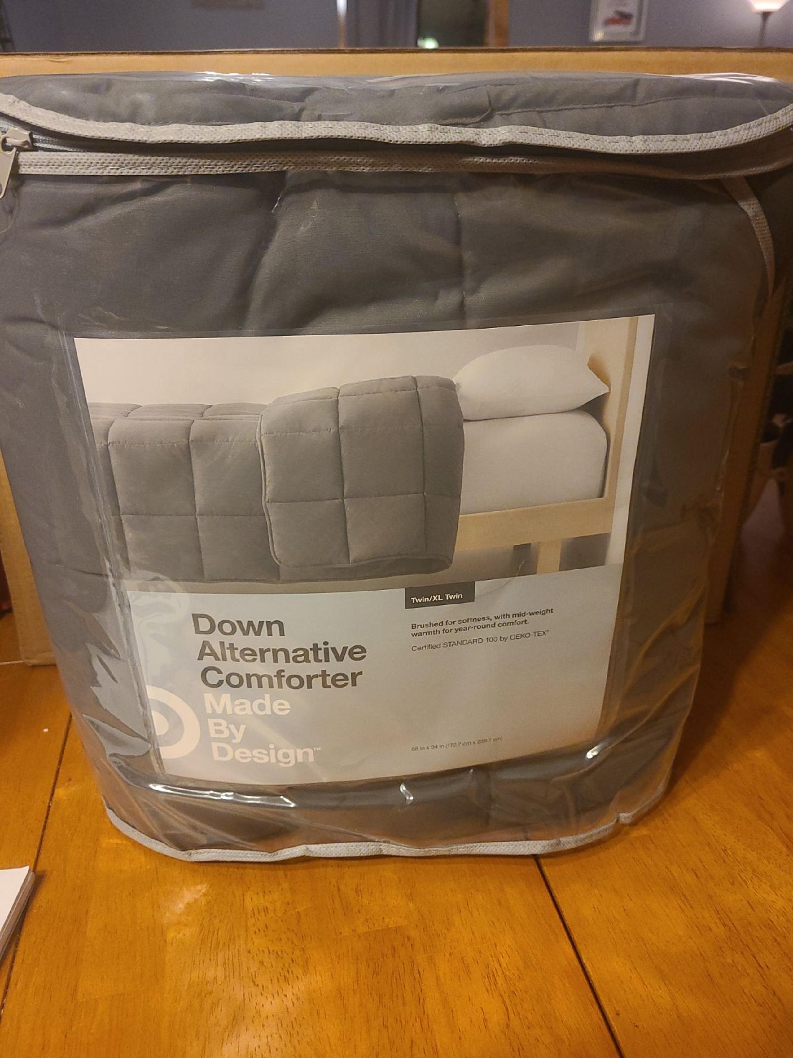 Comforter Twin/Twin Extra Long Gray Dark