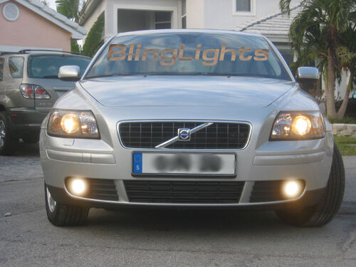 WHITE LED HALO FOG LAMPS LIGHT KIT FOR 2005-2011 VOLVO S40 05 06 07 08