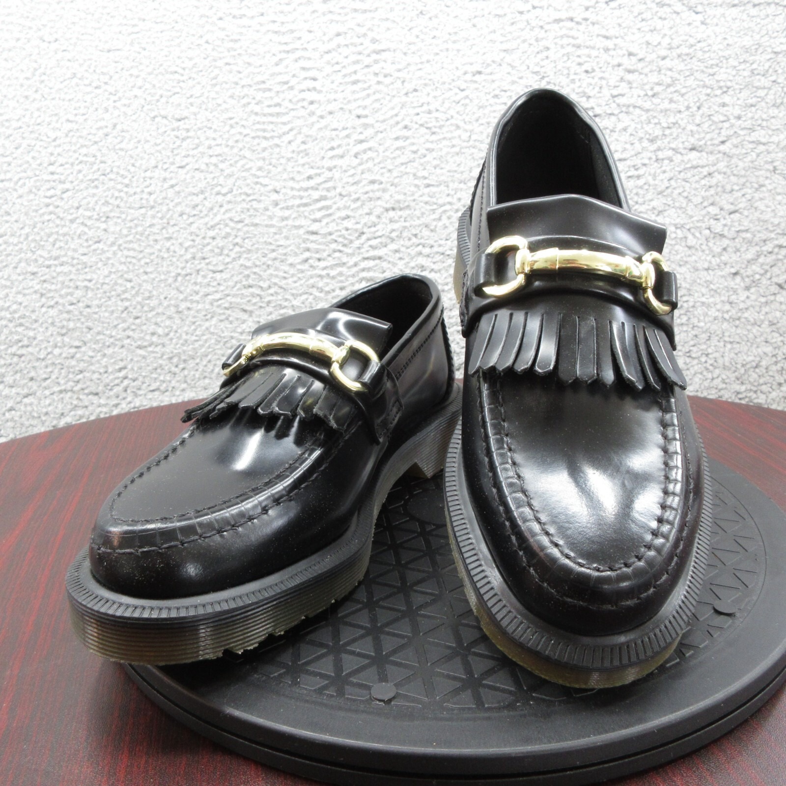 Dr Marten Adrian Snaffle Loafers Leather Shoes Womens 5 EU 36 Black Horse Bit